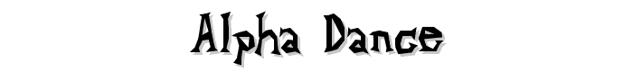 Alpha Dance font